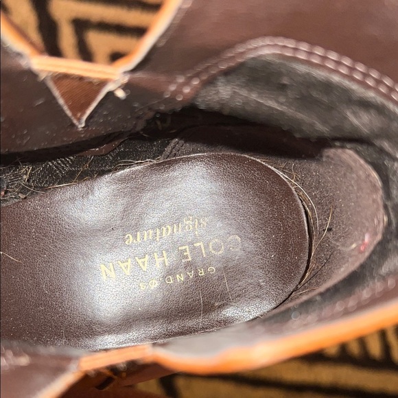 Cole Haan Tan Leather Ankle Booties Size 7 - Picture 4 of 7